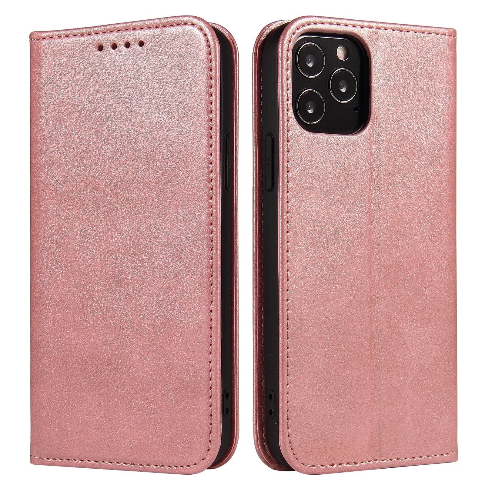 For iPhone 11 Pro Max 6.5 inch Calf Texture Phone Shell Wallet Phone Cover Auto-absorbed Leather Stand Case For iPhone 11 Pro Max 6.5 inch Calf Texture Phone Shell Wallet Phone Cover Auto-absorbed Leather Stand Case